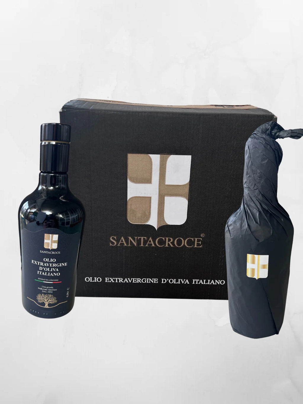 Olio Extravergine di Oliva Santacroce – Bottiglia da 500ml (Confezione da 6)