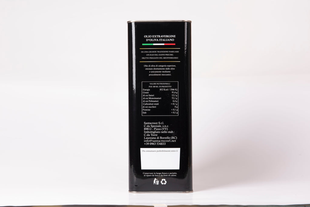 Olio Extravergine di Oliva Santacroce – Latta da 5 Litri